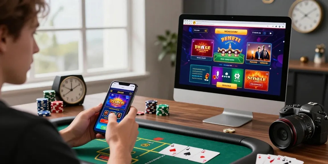 Engaging gaming experience on https://xx88.se.net/ showcasing vibrant casino graphics and user-friendly interface in a modern setup.