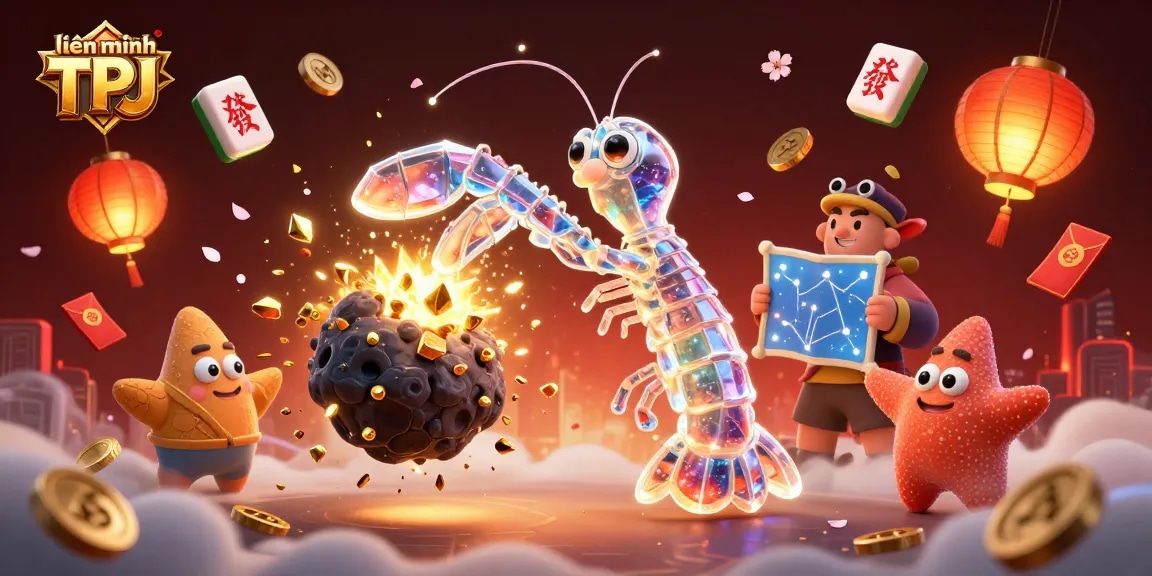 Experience the thrilling world of liên minh TPJ, with a galactic samurai and treasure-filled asteroid in action.