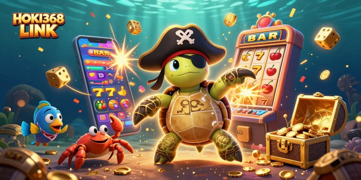 Experience top-tier gaming excitement at HOKI368 LINK, featuring engaging slot action and colorful casino graphics.