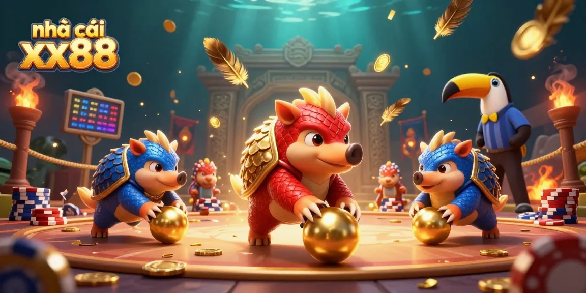 Engage in exhilarating action at nhà cái xx88 with rival pangolins and dynamic betting scenes.