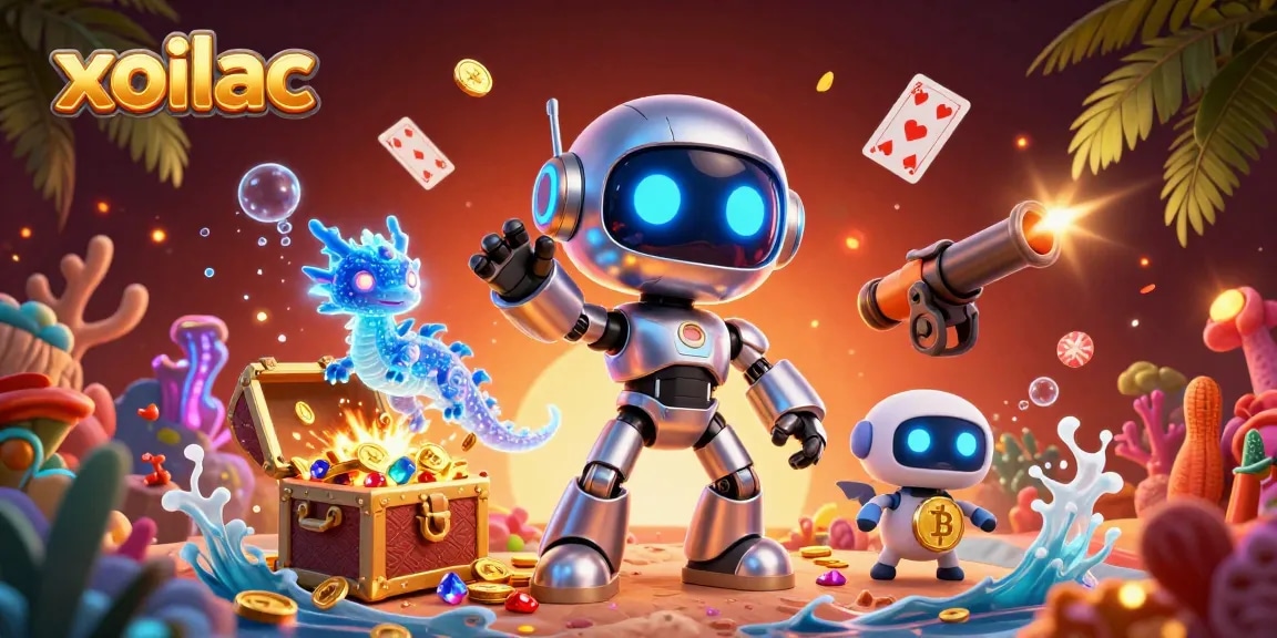 Experience thrilling adventures with xoilac, embodying an engaging cyberpunk casino scene.