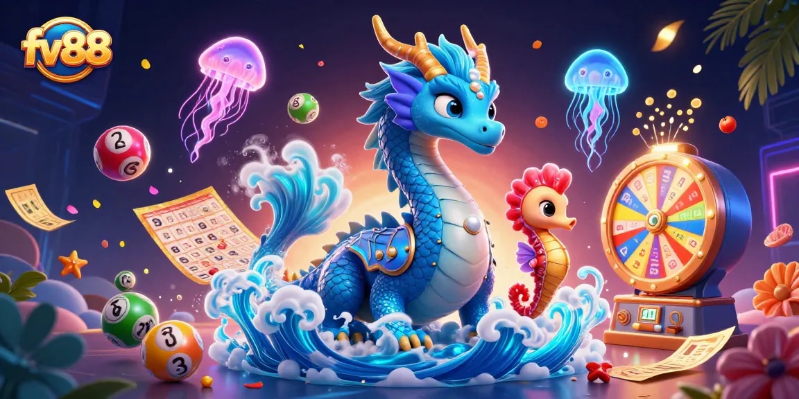 Try your luck with UV88’s exciting lottery game while colorful balls bounce around!