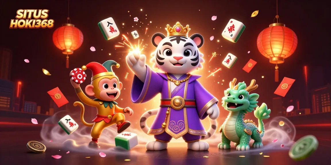 Experience winning excitement at SITUS HOKI368 with vibrant 3D casino characters and elements.