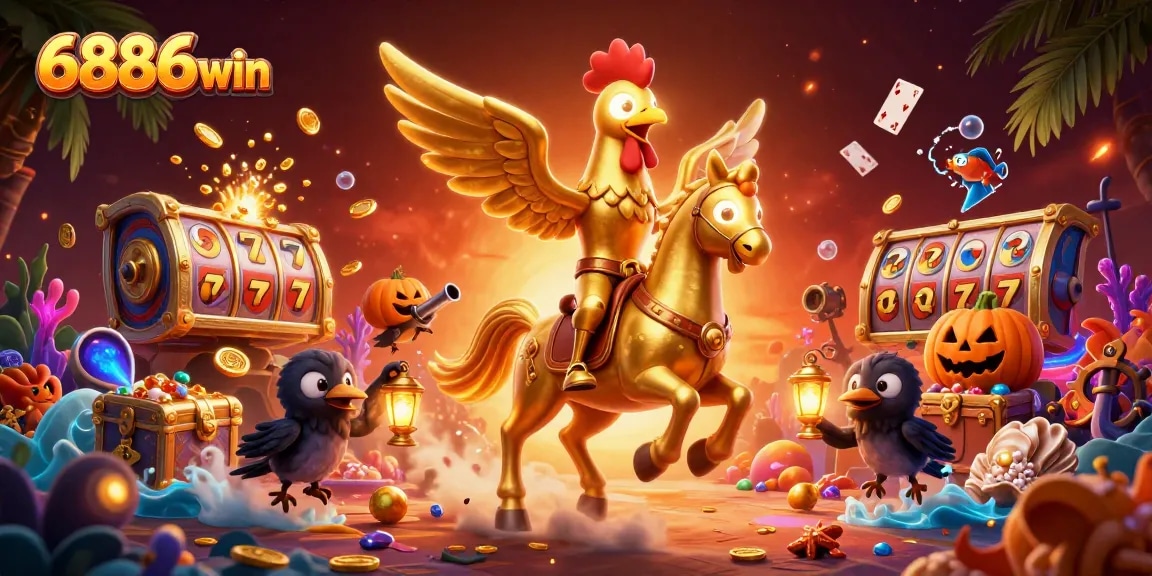 Experience thrilling wins at 6886win with golden rooster and casino excitement