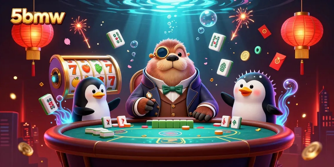 Join the exciting game action at 5bmw with unique characters and vibrant casino elements.