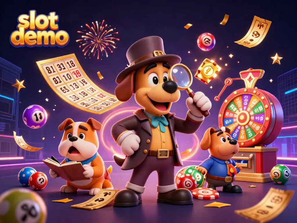 Engage with an exciting slot demo scene featuring fun characters and vibrant casino elements.